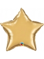 Csillag fólia lufi (46 cm) - chrome arany